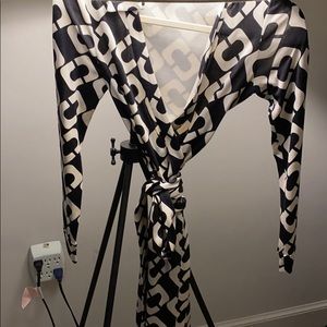 Classic DVF Wrap Dress with classic chain print